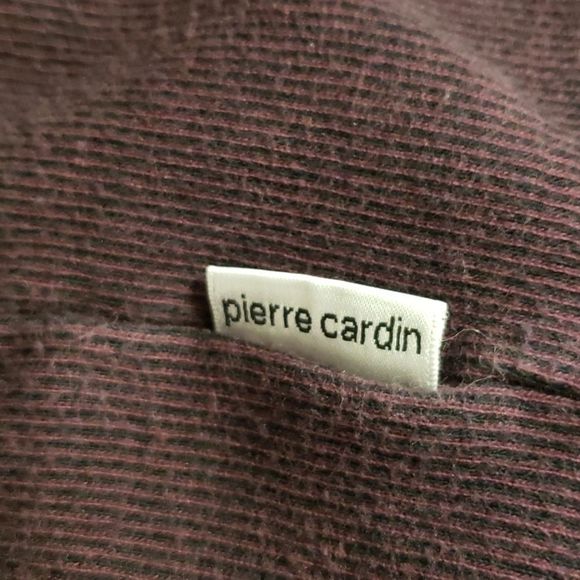 Pierre 🧡🖤 Cardin Wine Red Shirt Blouse Top - Picture 6 of 9